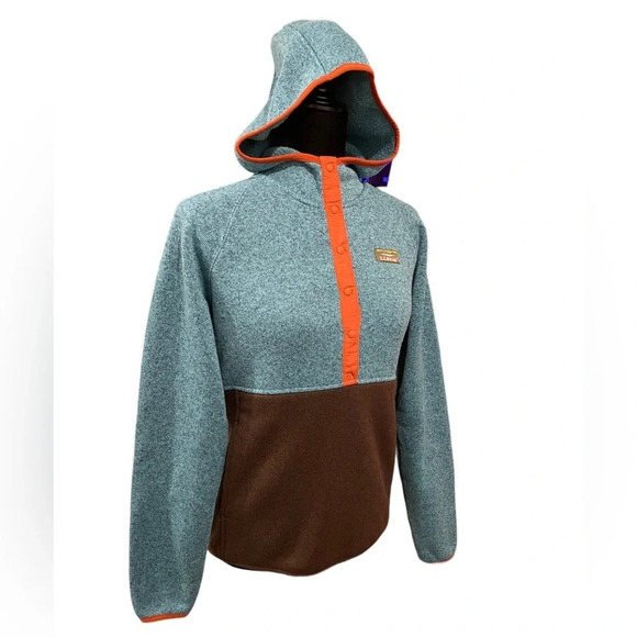 L.L. Bean 502845 Women's L.L.Bean Sweater Fleece Pullover Hoodie Size XS - Picture 4 of 9